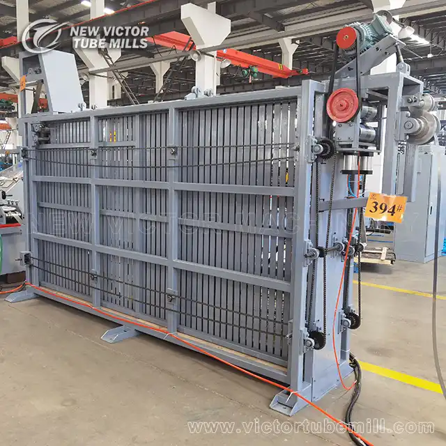 Tube mill entry section