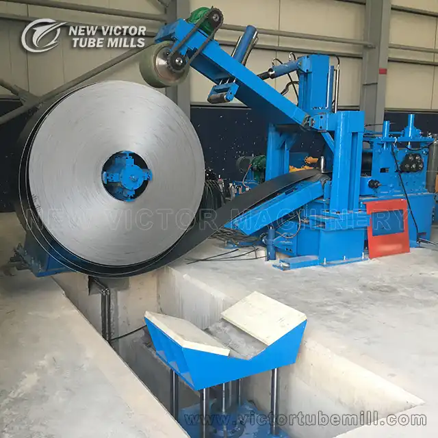 Tube mill entry section